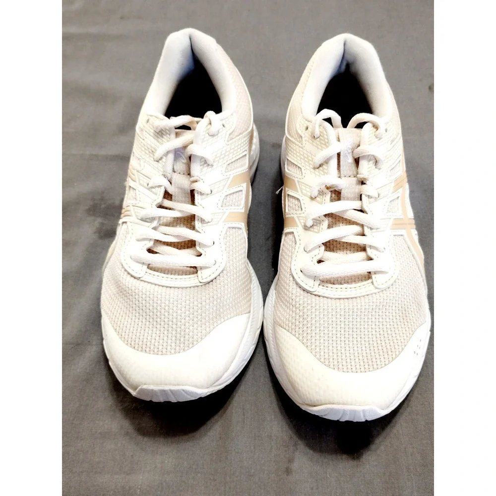 EUC Asics‎ Gel Contend 6 Twist Running Training Sneakers 1012A671 Beige Women 8